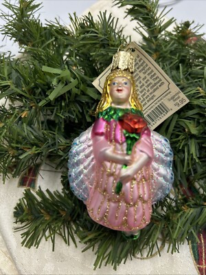 OLD WORLD CHRISTMAS ROSE PETAL FAIRY Christmas Ornament NWT | eBay