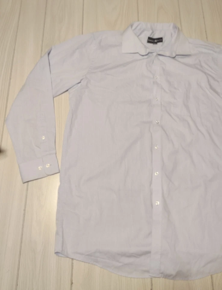Camisa Polo Club Beverly Hills Para Hombres XL Azul Claro Manga Larga Botón Foto 4 de 4