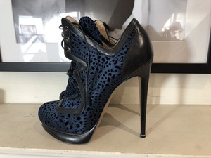 laser cut ankle booties