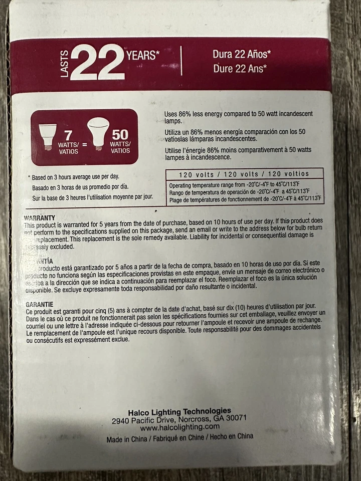 Halco BC8502 PAR20FL7/927/B/LED (82007) Lamp Bulb Replacement - Image 3 of 4