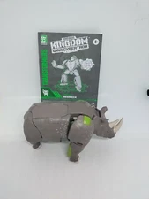 Transformers Kingdom RHINOX Used Complete Voyager Wfc War For Cybertron
