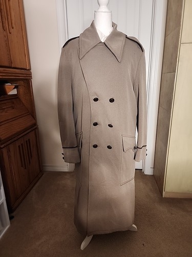Vintage Eaves Brooks Costume Co Broadway Show Used Trench Beige Maxi Length