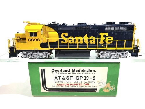 Overland OMI AT&SF EMD GP39-2 Atchison Topeka Santa Fe #3606 HO latón #5602.1 | Zustand: Used