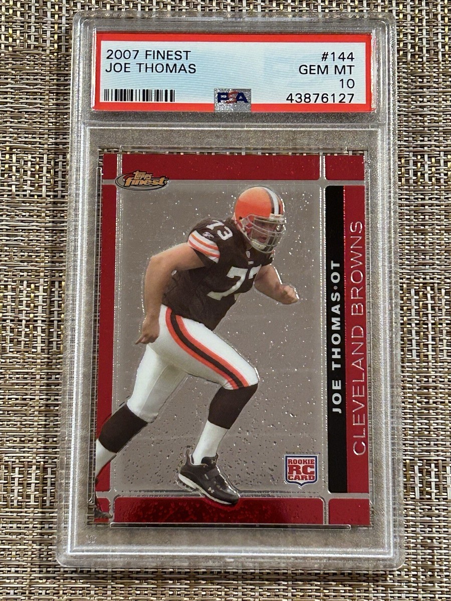 PSA 10 Topps Finest 2007 (Joe Thomas #144) Cleveland Browns | eBay