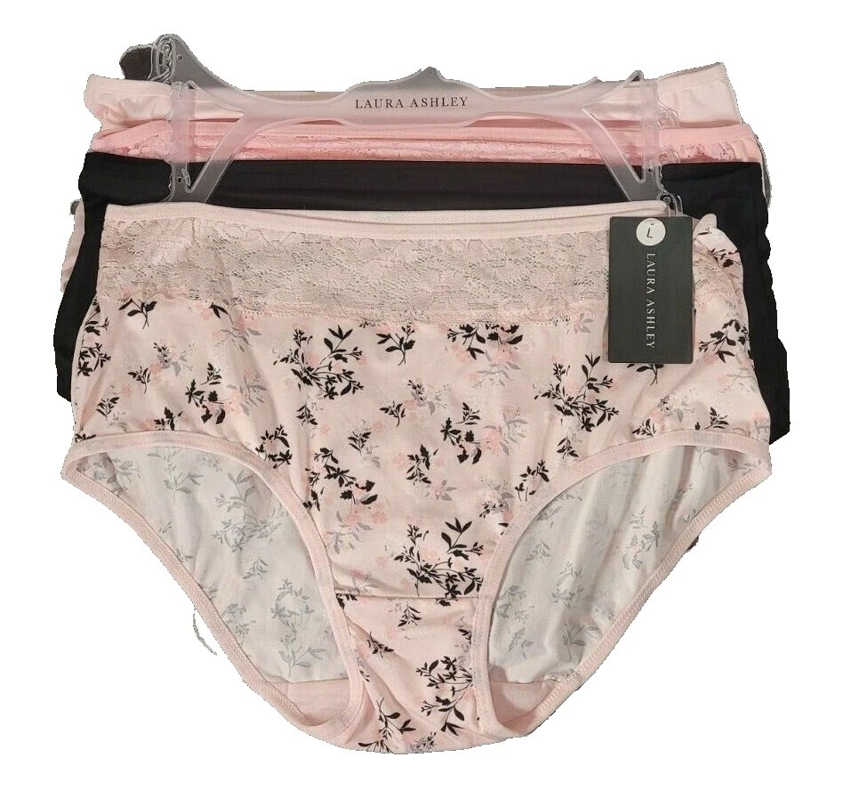 Bragas sólido negro Laura Ashley para Mujeres