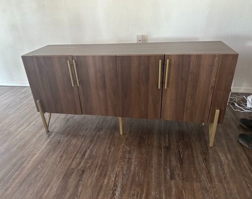 MCM Credenza Mid Century Style Buffet Sideboard Storage - Picture 6 of 8