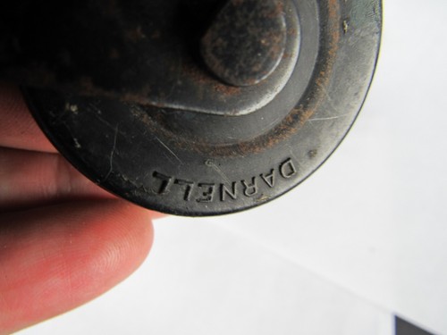3 Antique Vintage STEEL & RUBBER Casters Wheels Furniture Rollers INDUSTRIAL - Picture 3 of 5