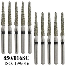 Dental Round End Taper Diamond Bur 850-016SC Super Coarse FG Burs High Speed