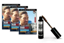 Blackbeard for Men Instant Beard Color – Beard Dye Alternative – 12ml / 3 pk