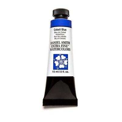 Daniel Smith 0.5 Fl Oz Cobalt Blue Watercolor Paint Semi Transparent Granulating