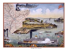4421.Compliments of the Mississippi River Steamboat.POSTER.decor Home Office art