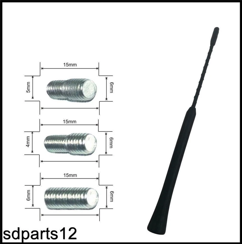 Replacement stem antenna Am/Fm 23.5cm anti noise for Fiat Albea Linea Merea - Image 2 of 3