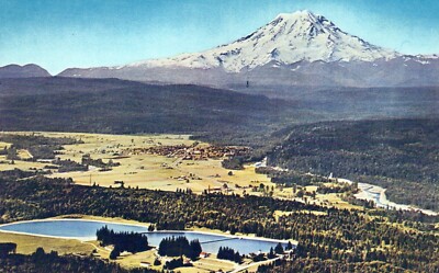 Mount Rainier Tacoma Washington Beauty and Water McMillin Reservoir Postcard
