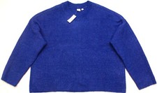 Gap Womens XXL Knit Sweater Pullover, Blue, 2XL, NEW 69.99