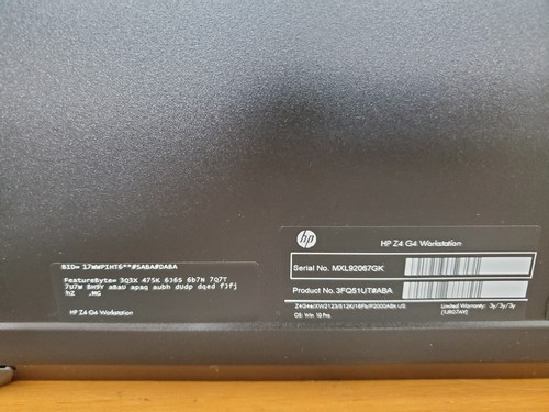 HP Z4 G4 WORKSTATION XEON W-2123 16GB RAM 256GB NVMe WIN 11 P2000 DVDRW - Afbeelding 16 van 18