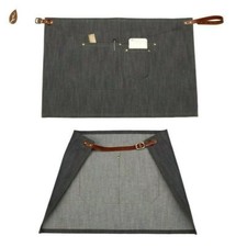 Herren Jeans Brusttasche Schürze Einfarbig Barber Kellner Koch Café Arbeit