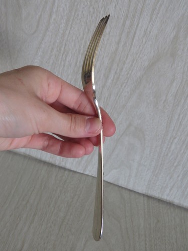 S. Kirk & Son Sterling Silver Repousse Dinner Fork Floral Tarnish 7- 1/8" READ - Picture 4 of 17