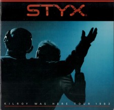 STYX 1983 KILROY WAS HERE U.S. TOUR CONCERT PROGRAM BOOK / JAMES YOUNG / EX 2 NM
