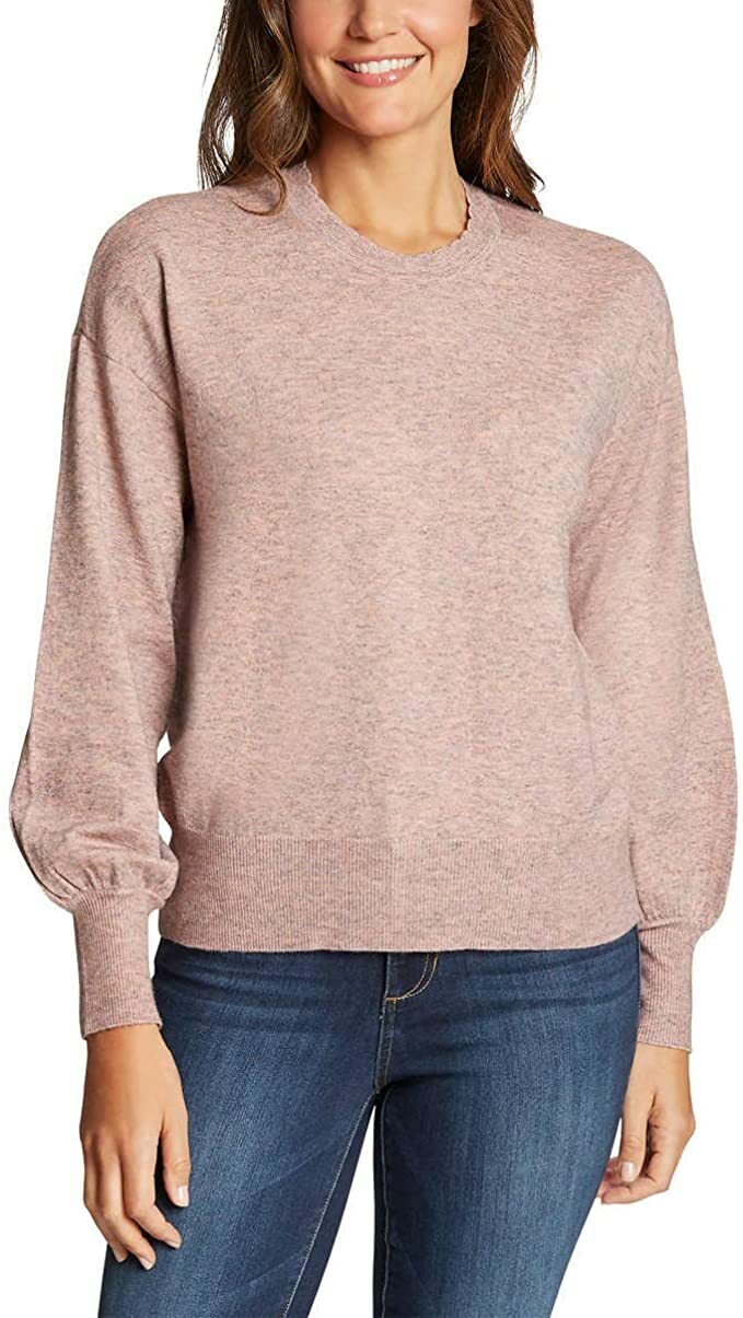 Ella Moss Women's Puff Sleeve Sweater, Gardenia X-Large 8866821104 | eBay