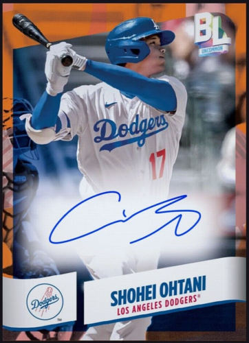 2024 Topps Big League Orange Signature Dodgers RARE - SHOHEI OHTANI Digital Card - Afbeelding 1 van 3