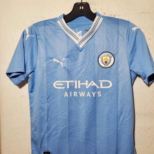 Haaland Manchester City Jersey Home Version Blue Puma Youth Medium (11-12yr) NWT - Picture 4 of 15
