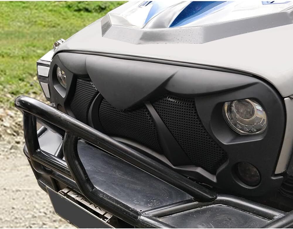 Front Grill Cobra style Grid Grille For 2007-2018 Wrangler Rubicon Sahara JK JKU