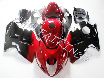 Fit for 1997-2007 GSX1300R ABS Injection Fairing Kit Candy Red Black Busa Gen 1