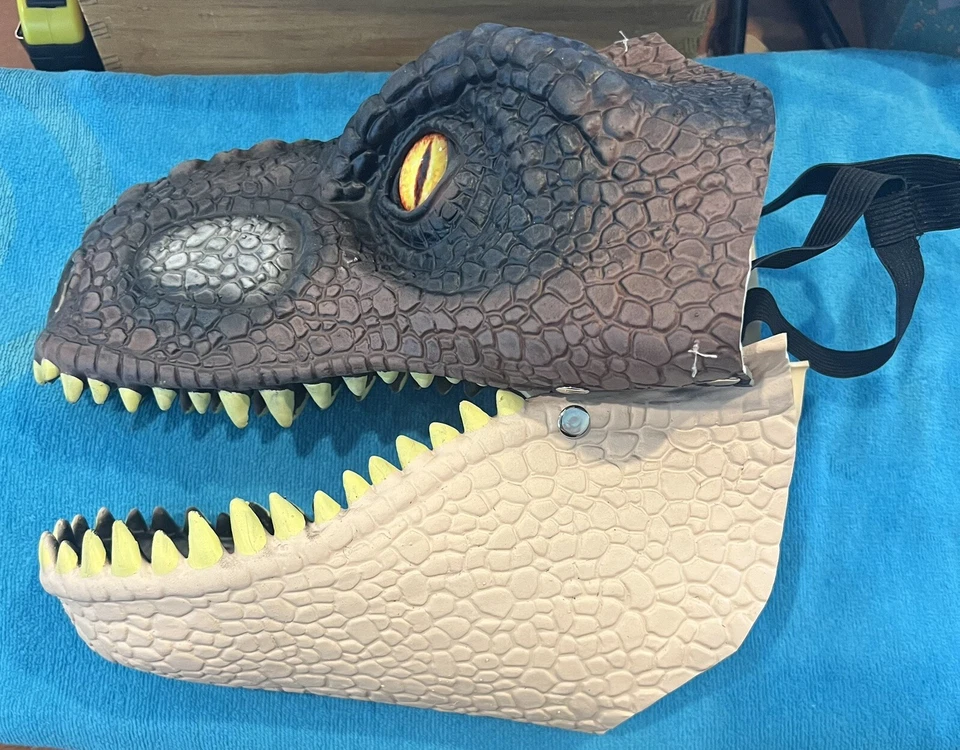 Máscara facial disfraz dinosaurio adulto Foto 2 de 4