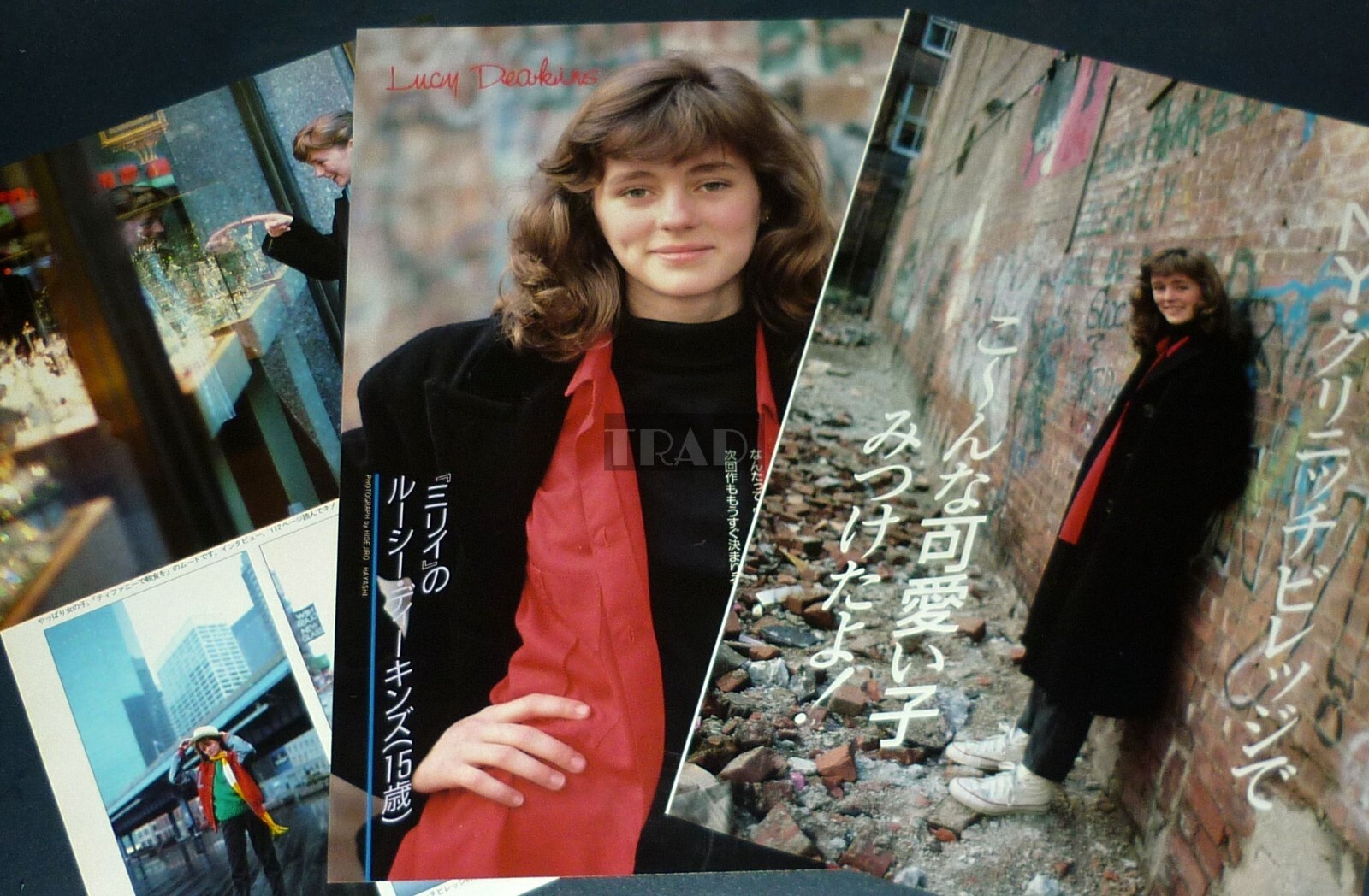 LUCY DEAKINS in New York City 1987 JPN Picture Clipping 3-SHEETS(4pgs