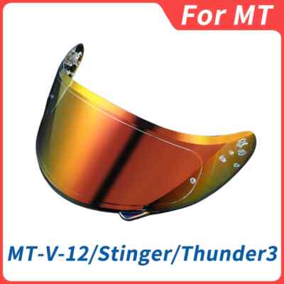 Visor Lens Replacement For MT STINGER V-12 THUNDER 3 3SV Helmet Anti-fog Clear