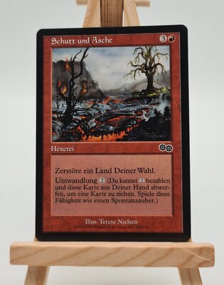 Rubble and Ashes Urza's Saga Magic Card MTG German (Lay Waste) 201/350