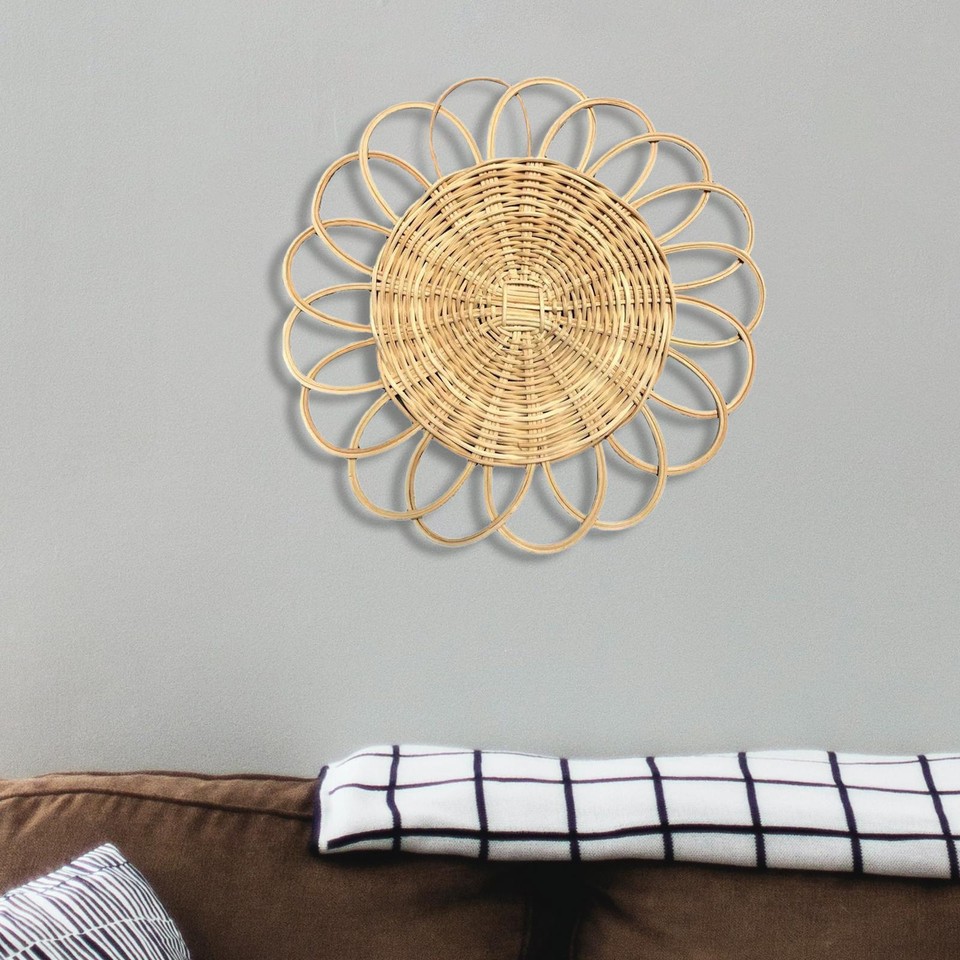 Hanging Basket Decorative Wicker Woven Wall Art Basket Decor for eBay