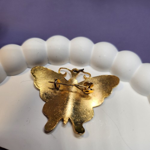 Vintage Cloisonné Enamel Butterfly Brooches - Choose Your Favorite Butterflies - Picture 26 of 33