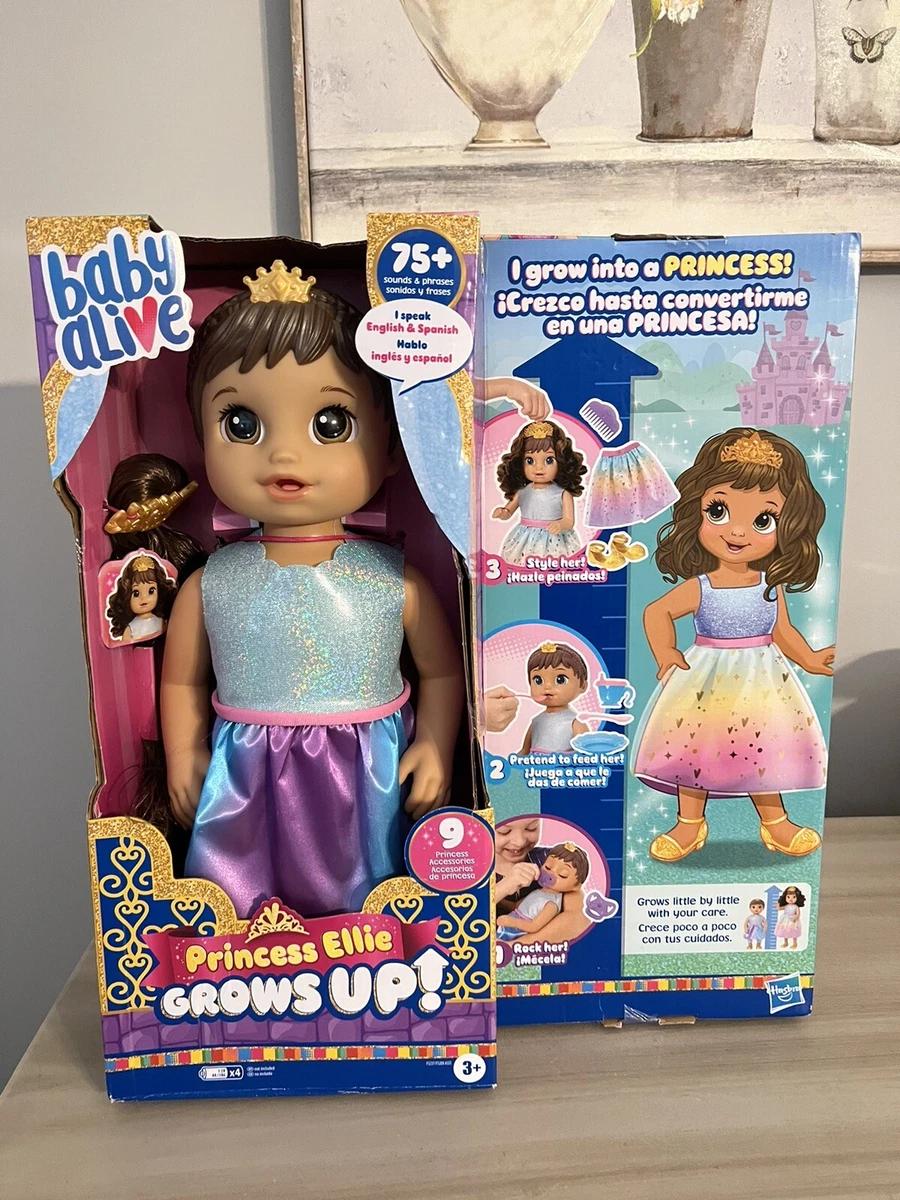 Baby Alive Princess Ellie Grows Up Growing Talking Baby Doll