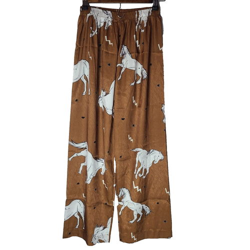 Kids Satin Horse Pajamas Medium - Picture 2 of 9