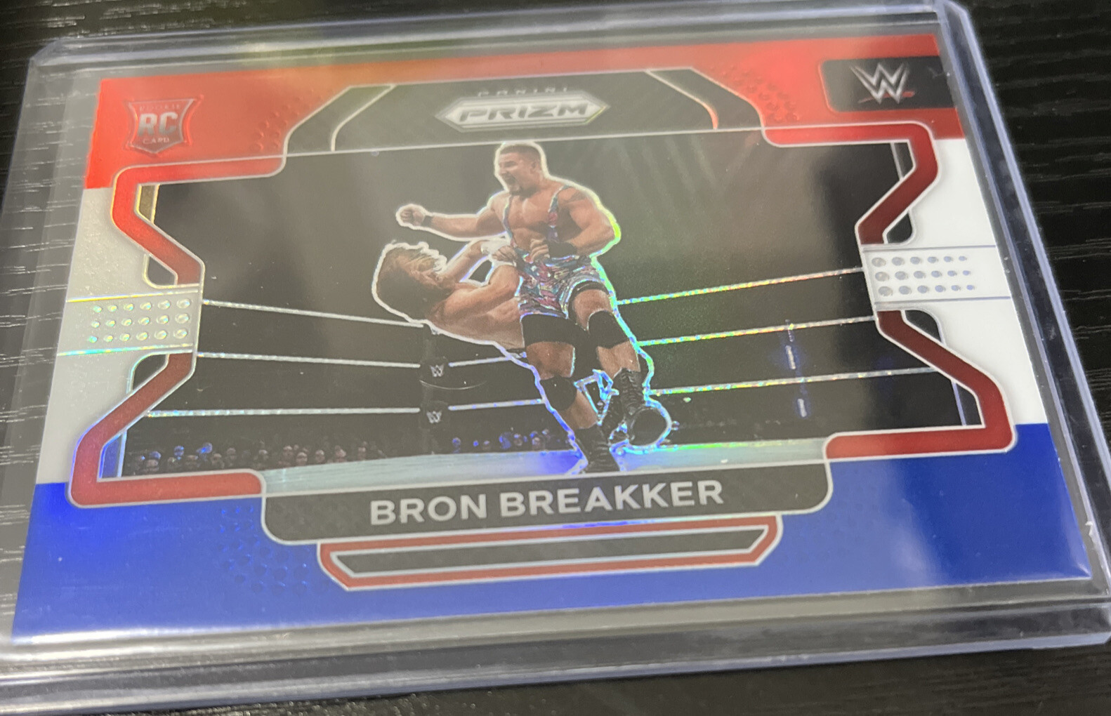 2022 Panini Prizm WWE Bron Breakker Red White Blue Prizm RC #39 NXT