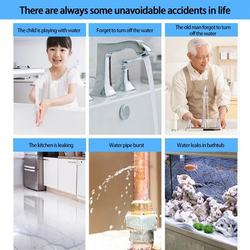 Sensore perdite acqua WIFI intelligente allarme sonoro rilevatore perdite alluvioni allarme trabocco - Foto 4 di 25