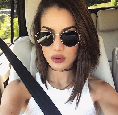 Gafas de sol para mujer y hombre planas hexagonales colores océano marcos de metal 001 BAN GAFAS | eBay