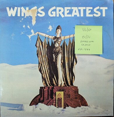 Wings Greatest Vinyl Record VG/G+ PCTC 256 1977
