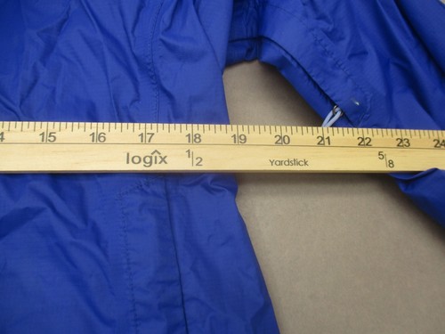 The North Face Size L Women Blue 100% Nylon Full Zip Hood Pocket Rain Jacket 186 - Picture 7 of 9