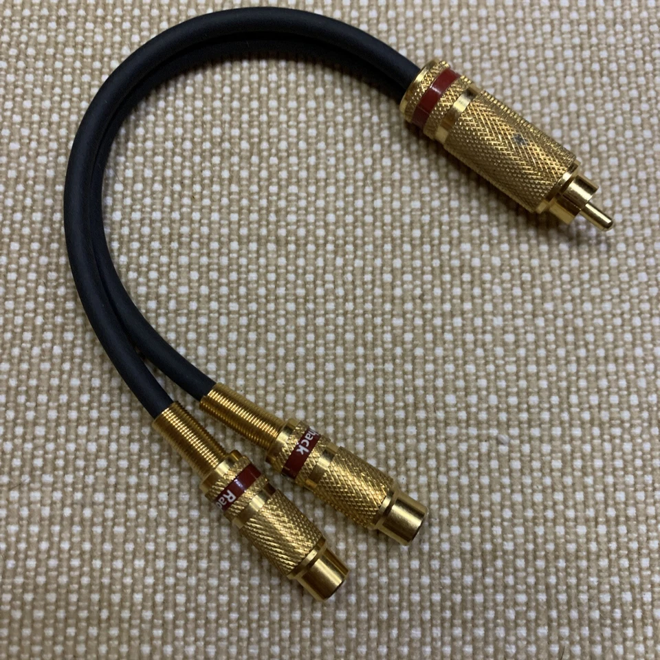 TECHNOLOGY PLUS - RCA Male to 2 RCA Female Cable - Gold - Image 2 of 3