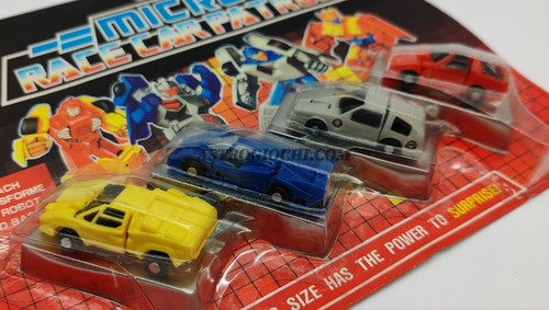 TRANSFORMERS MICROMASTERS RACER CAR PATROL KO VINTAGE '80 NEW IN BOX MINT - Picture 2 of 3
