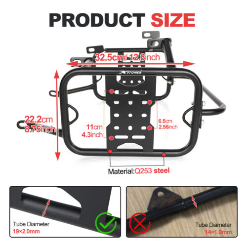 Portaequipajes lateral moto apto para Ducati DesertX 2022-2024 - Imagen 7 de 16