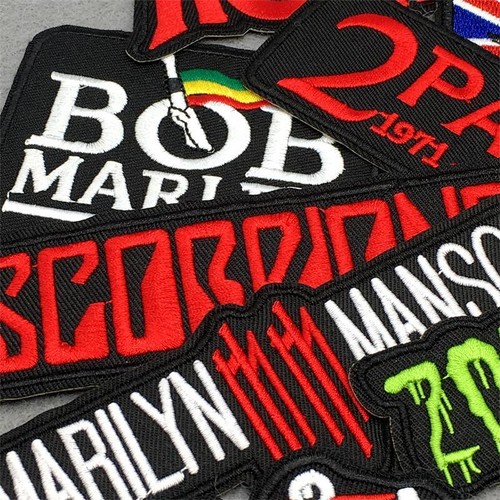 Lote de 25 piezas de trabajo banda de música festival rock parche insignia hierro parches para ropa - Imagen 5 de 7