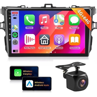For 2009-2013 TOYOTA COROLLA Carplay Android15 Auto Car Screen Navi Stereo Radio