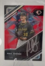 2025 Topps Diamond Icons Paul Skenes Red Silver Ink Autograph /5