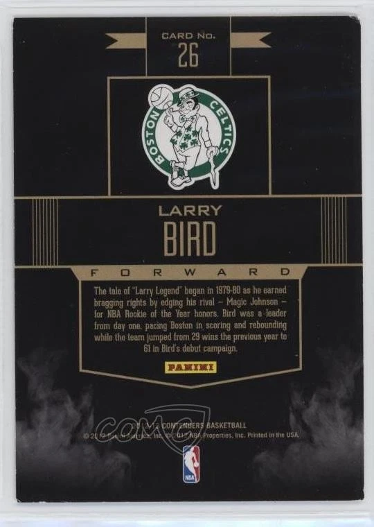 2012-13 Panini Contenders Rookie Remembrance Larry Bird #26 HOF - Image 2 of 2