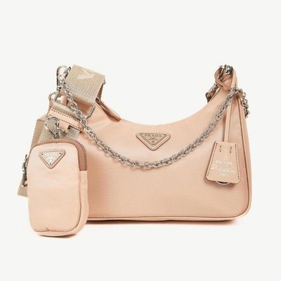 Authentic Prada Re-Edition 2005 Re-Nylon Shoulder Bag Cammeo Beige Saks Receipt
