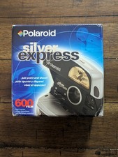 Vintage Polaroid Silver Express 600 One Step Instant Camera - New In Opened Box