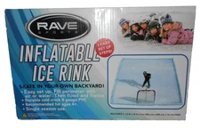 NEW Rave Sports Backyard Inflatable Ice Rink 13' x 10' x 4" FIGURE SKATE HOCKEY